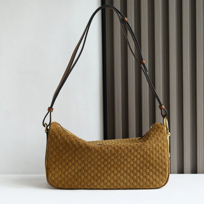 GUCCI 860787 カーフレザー、レザー ショルダーバッグ 馬銜 32x17x12cm サイズ:32x17x12cm