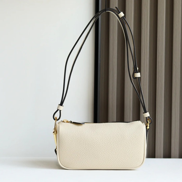 GUCCI 860784 カーフレザー、レザー ホワイト、ブラウン、ゴールド ハンドバッグ 馬銜、クラシック 20x19cm サイズ:20x19cm