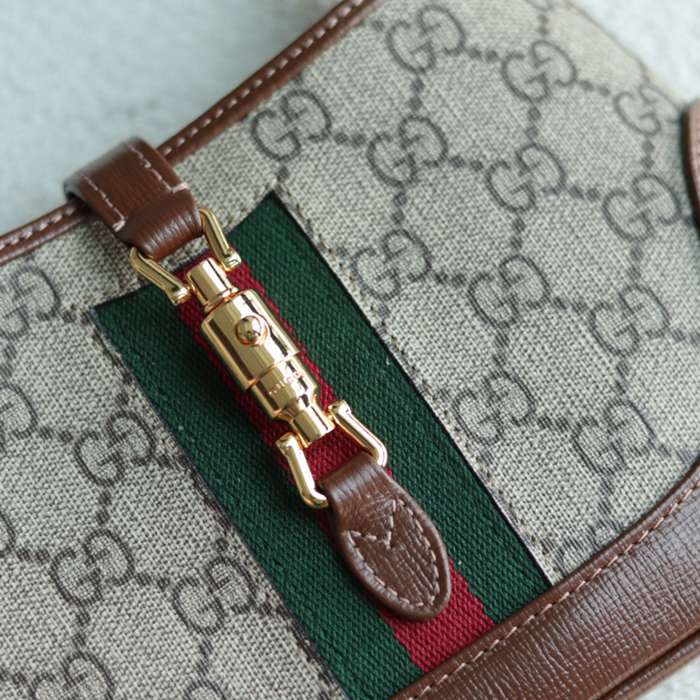 GUCCI 637092 GGキャンバス、キャンバス 斜め掛けバッグ、ショルダーバッグ、ハンドバッグ、ハンドバッグ GG、GGシュプリーム、ジャッキー 19cm サイズ:19x13x3cm