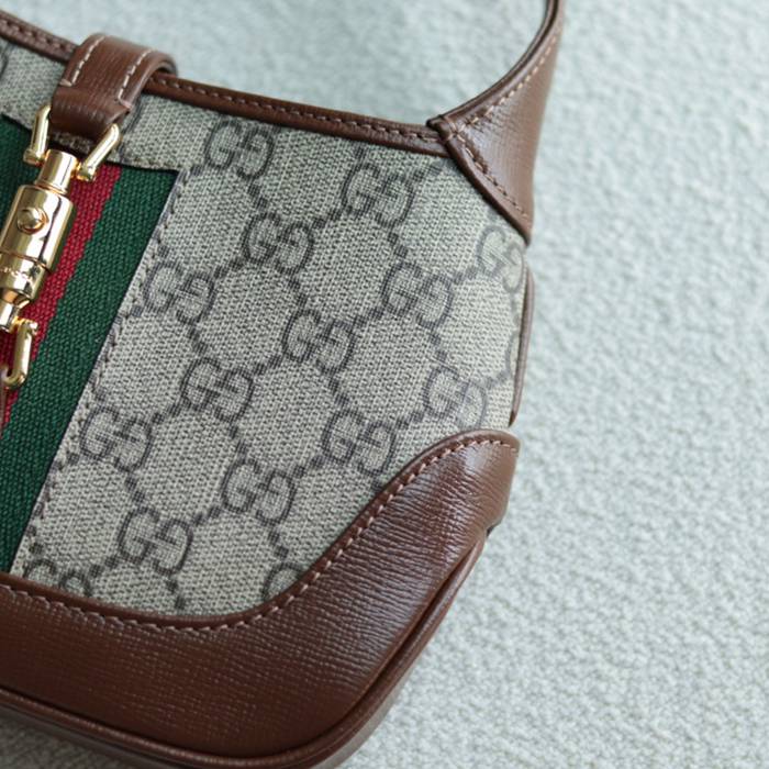 GUCCI 637092 GGキャンバス、キャンバス 斜め掛けバッグ、ショルダーバッグ、ハンドバッグ、ハンドバッグ GG、GGシュプリーム、ジャッキー 19cm サイズ:19x13x3cm