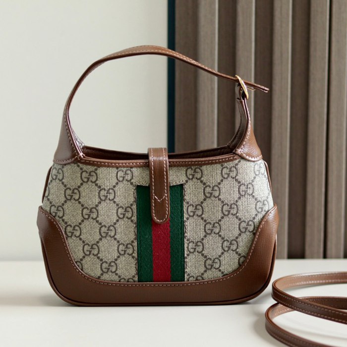 GUCCI 637092 GGキャンバス、キャンバス 斜め掛けバッグ、ショルダーバッグ、ハンドバッグ、ハンドバッグ GG、GGシュプリーム、ジャッキー 19cm サイズ:19x13x3cm