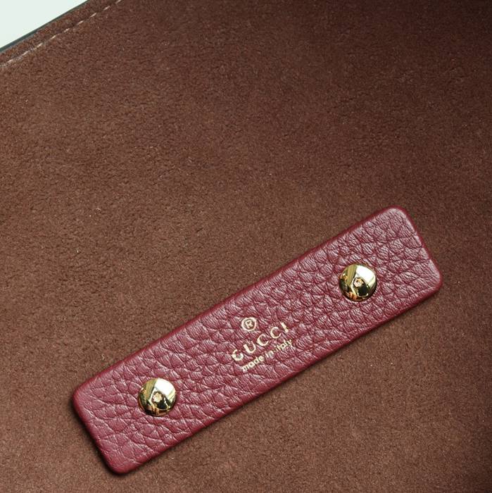 GUCCI 837466 カーフレザー、レザー ブラック、ブラウン、ゴールド ショルダーバッグ、財布 馬銜、クラシック 46x26x16cm サイズ:46x26x16cm