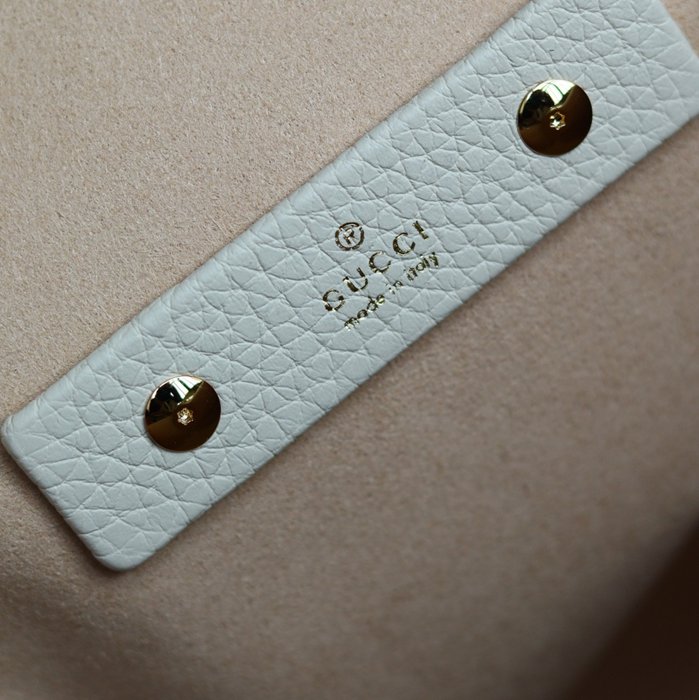GUCCI 837466 カーフレザー、レザー ブラック、ホワイト、ブラウン ショルダーバッグ、財布 馬銜、クラシック 46x26x16cm サイズ:46x26x16cm