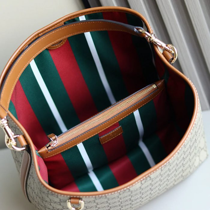 GUCCI 815103 ブラウン ハンドバッグ 25x16cm サイズ:25x16cm