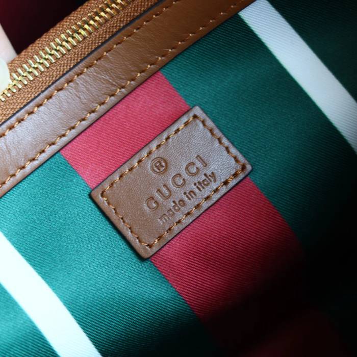 GUCCI 815103 ブラウン ハンドバッグ 25x16cm サイズ:25x16cm