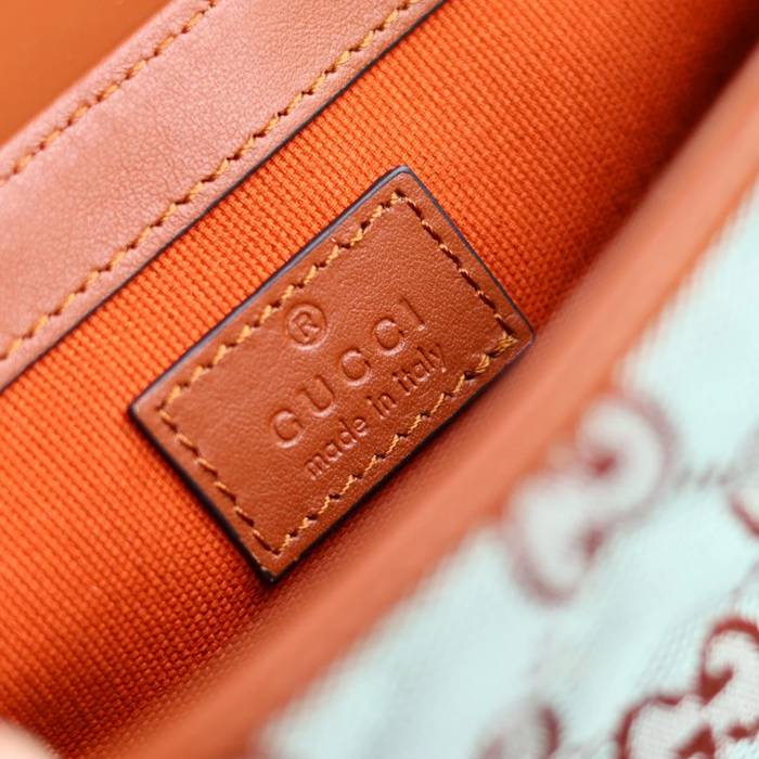 GUCCI 783141 カーフレザー、キャンバス 斜め掛けバッグ、ショルダーバッグ 16x10cm サイズ:16x10cm
