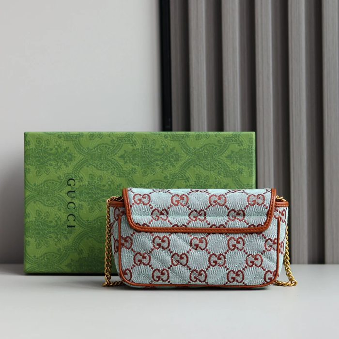 GUCCI 783141 カーフレザー、キャンバス 斜め掛けバッグ、ショルダーバッグ 16x10cm サイズ:16x10cm