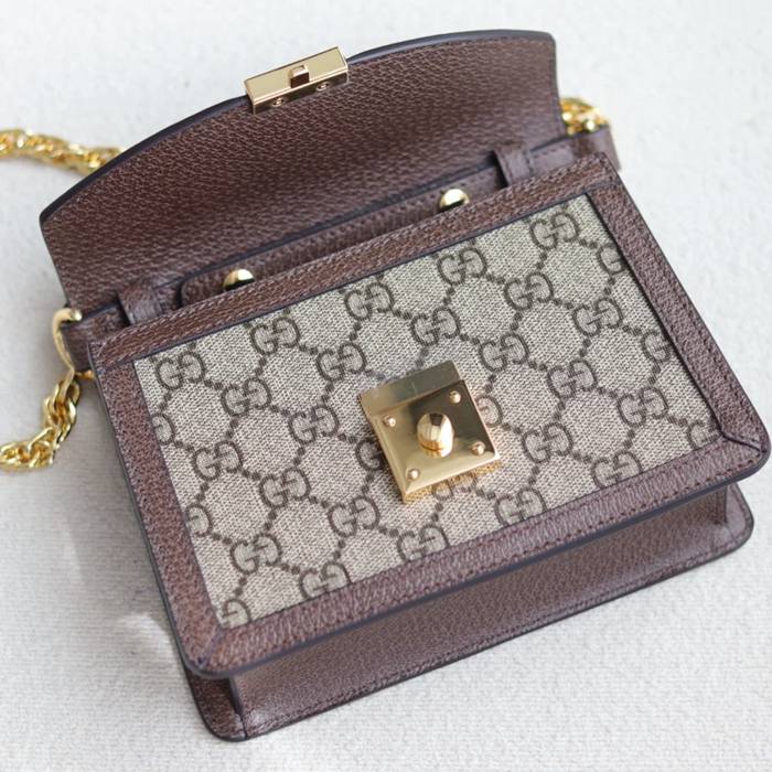 GUCCI 696180 キャンバス ブラウン 斜め掛けバッグ、ショルダーバッグ、ハンドバッグ オフィディア、GG、クラシック 18x13cm サイズ:18x13cm
