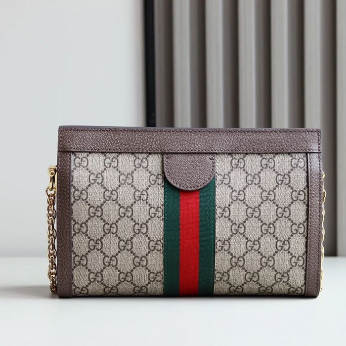 GUCCI 503877 キャンバス、レザー 斜め掛けバッグ、ハンドバッグ オフィディア、GG 26x17cm サイズ:26x17cm