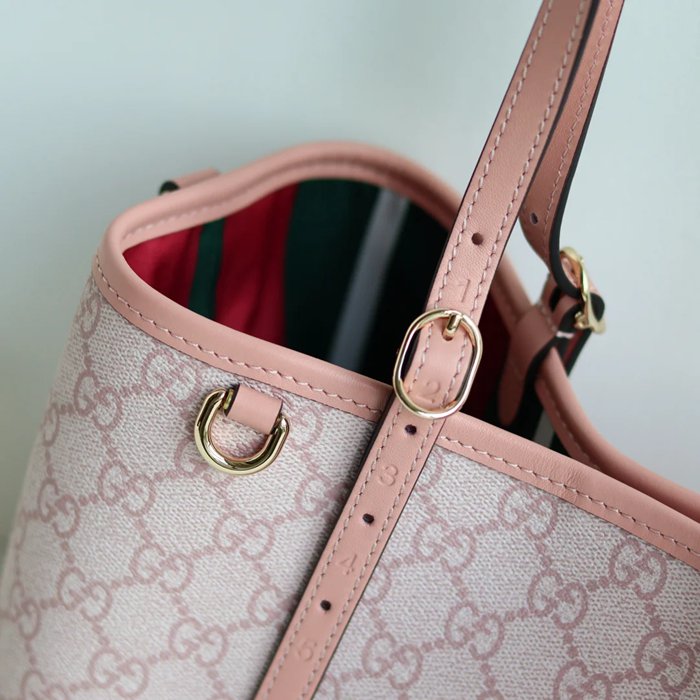 GUCCI 815214 ピンク トートバッグ、斜め掛けバッグ オフィディア、GG、クラシック 31x18x11cm サイズ:31x18x11cm