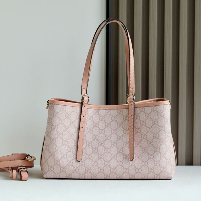 GUCCI 815214 ピンク トートバッグ、斜め掛けバッグ オフィディア、GG、クラシック 31x18x11cm サイズ:31x18x11cm