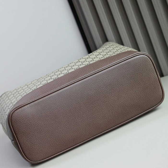 GUCCI 739730 レザー ブラウン トートバッグ、ショルダーバッグ、ハンドバッグ オフィディア 38x28x15cm サイズ:38x28x15cm