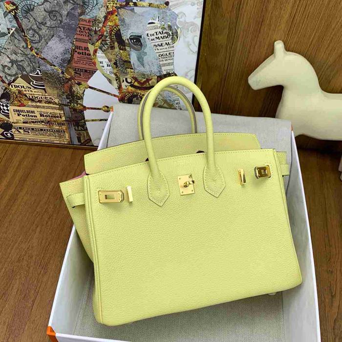 HERMES バーキン 25cm カーフスキン 桜ピンク ハンドバッグ 高級感 金具ゴールド 25cm Birkin 25cm サイズ:25cm