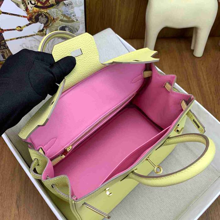 HERMES バーキン 25cm カーフスキン 桜ピンク ハンドバッグ 高級感 金具ゴールド 25cm Birkin 25cm サイズ:25cm