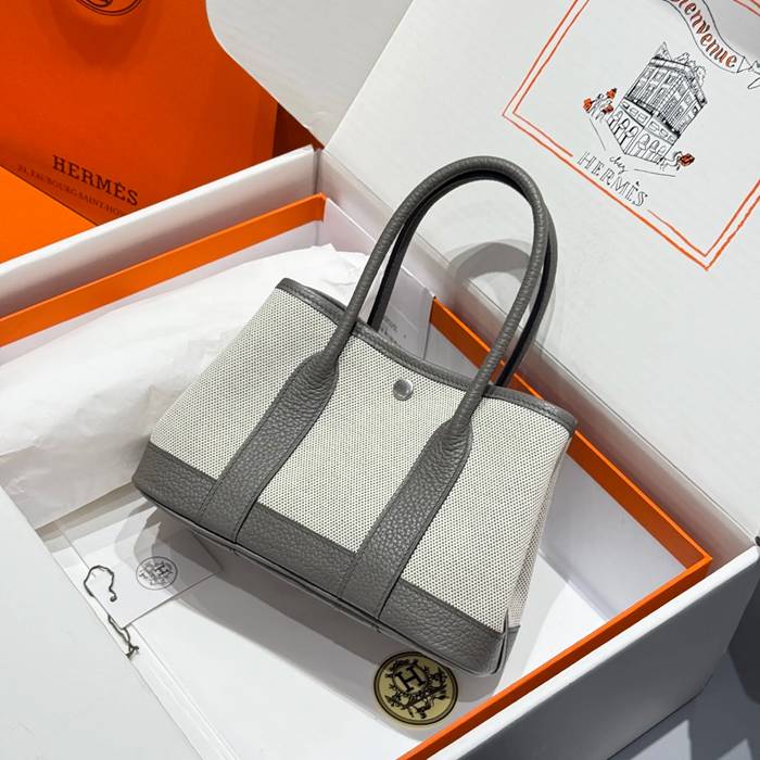 HERMES ガーデン 23cm ハンドバッグ セミハンドメイド 23cm Garden 23cm サイズ:23cm