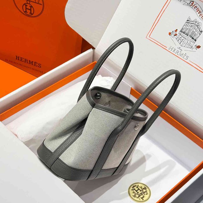 HERMES ガーデン 23cm ハンドバッグ セミハンドメイド 23cm Garden 23cm サイズ:23cm