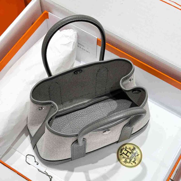 HERMES ガーデン 23cm ハンドバッグ セミハンドメイド 23cm Garden 23cm サイズ:23cm