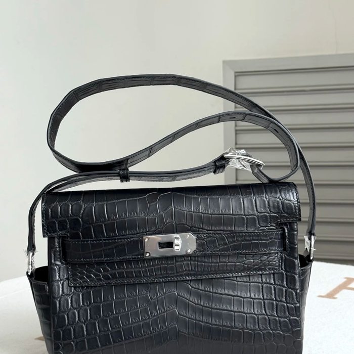 HERMES ケリー 25cm ラムレザー ショルダーバッグ 25cm Kelly 25cm サイズ:25cm