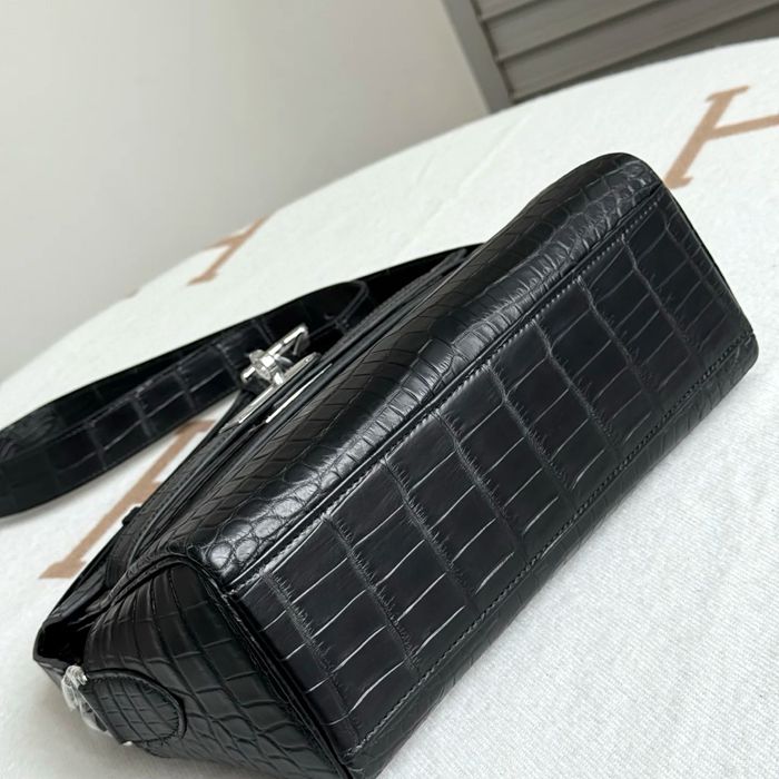 HERMES ケリー 25cm ラムレザー ショルダーバッグ 25cm Kelly 25cm サイズ:25cm
