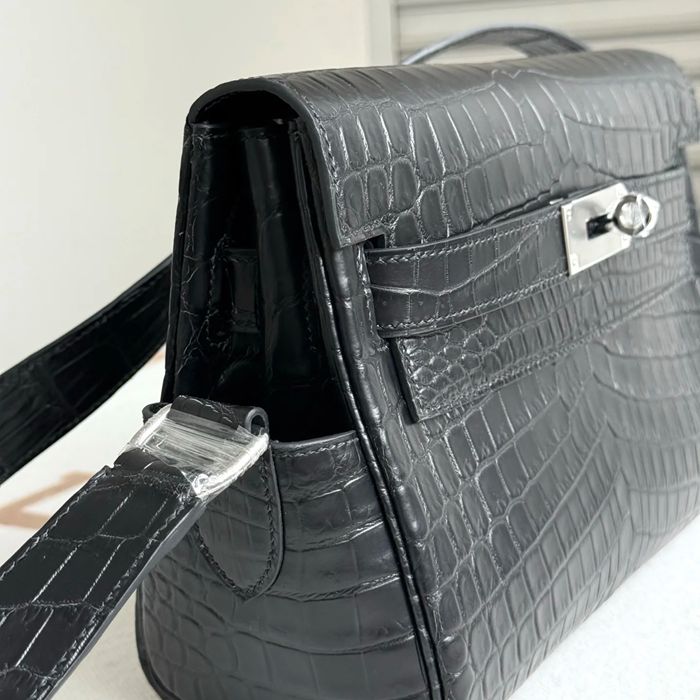 HERMES ケリー 25cm ラムレザー ショルダーバッグ 25cm Kelly 25cm サイズ:25cm