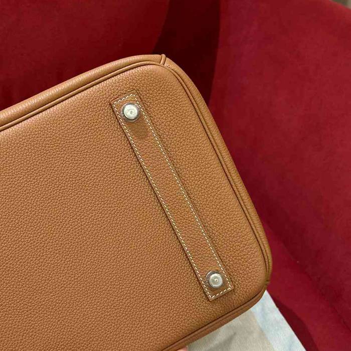 HERMES バーキン 40cm カーフレザー ブラウン ハンドバッグ セミハンドメイド 金具ゴールド/シルバー 40cm Birkin 40cm サイズ:40cm
