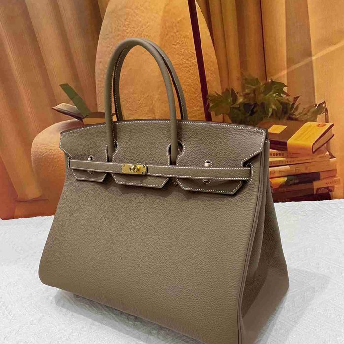 HERMES バーキン 40cm カーフレザー ブラック ハンドバッグ セミハンドメイド 金具ゴールド/シルバー 40cm Birkin 40cm サイズ:40cm