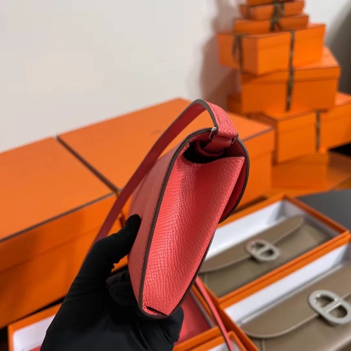 HERMES カーフスキン 脇下バッグ セミハンドメイド 24cm サイズ:24cm