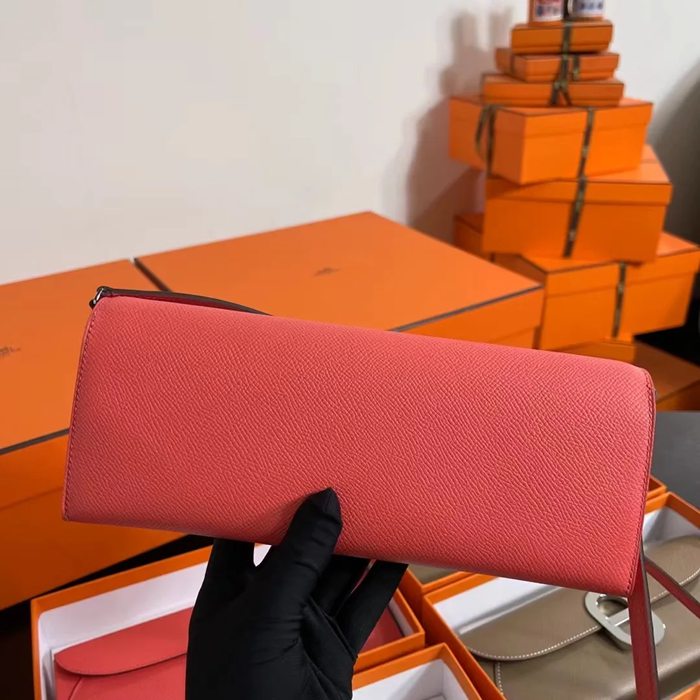 HERMES カーフスキン 脇下バッグ セミハンドメイド 24cm サイズ:24cm