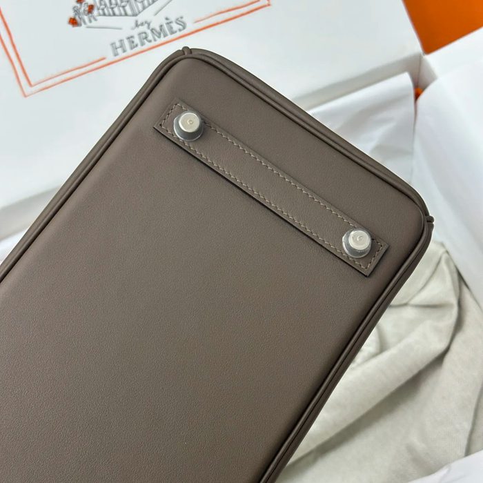 HERMES バーキン 29cm カーフスキン グレー 斜め掛けバッグ 新作 セミハンドメイド 29cm Birkin 29cm サイズ:29cm