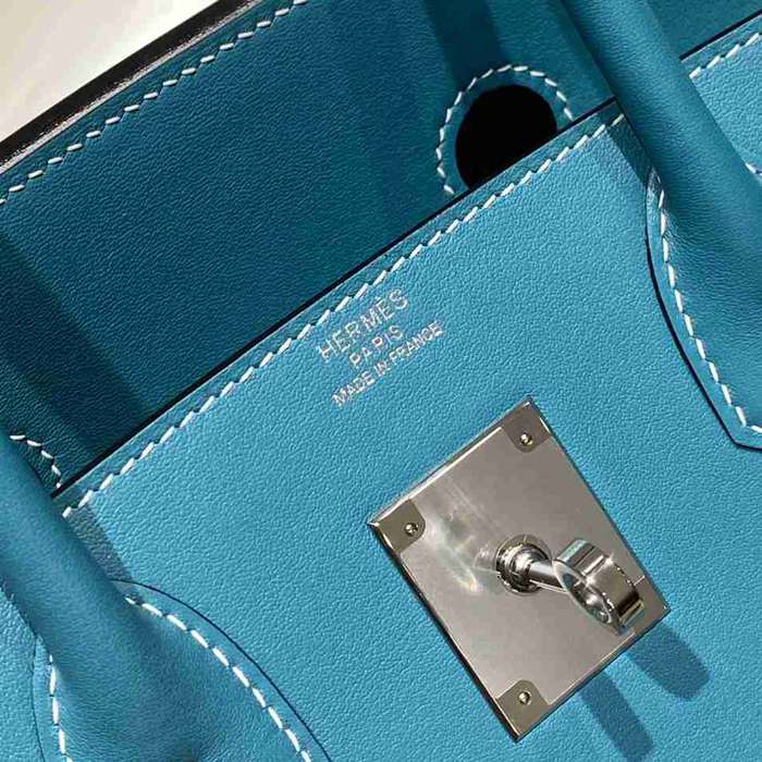 HERMES バーキン 29cm デニム デニムブルー ハンドバッグ セミハンドメイド 29cm Birkin 29cm サイズ:29cm