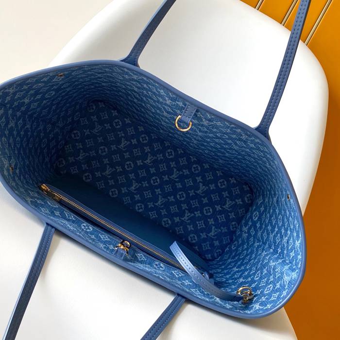 LOUIS VUITTON M14856 デニム モノグラム ブルー 31x28x14cm サイズ:31x28x14cm