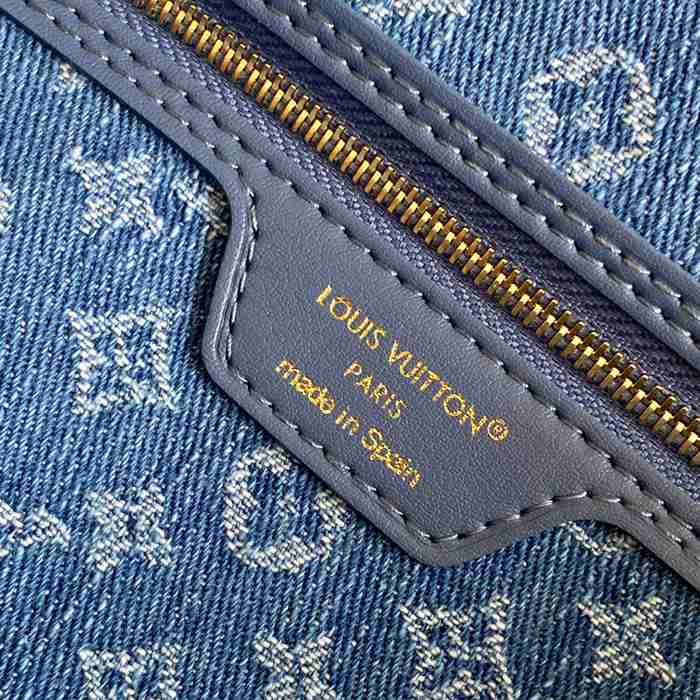 LOUIS VUITTON M14856 デニム モノグラム ブルー 31x28x14cm サイズ:31x28x14cm