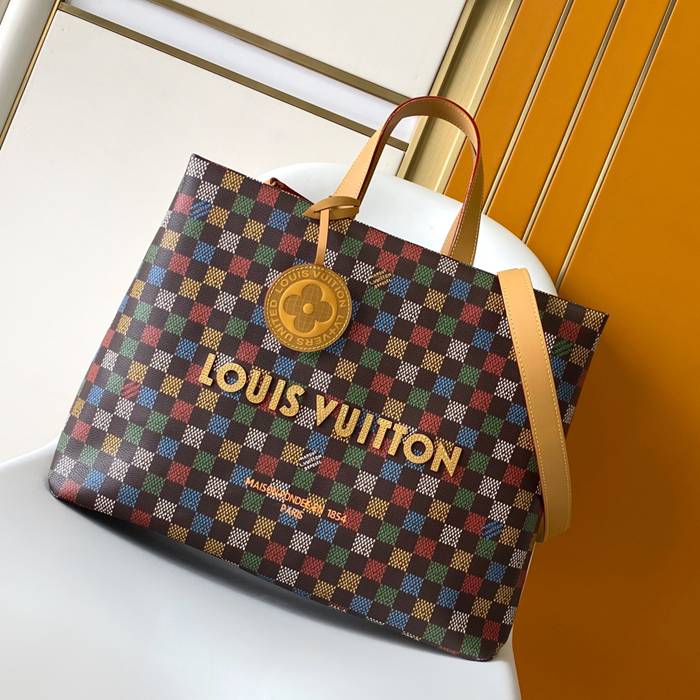 LOUIS VUITTON N00192 牛皮 パターン キャンバス ハンドバッグ 40x32x16cm サイズ:40x32x16cm LOUIS VUITTON N00192 牛皮 パターン キャンバス ハンドバッグ 40x32x16cm サイズ:40x32x16cm