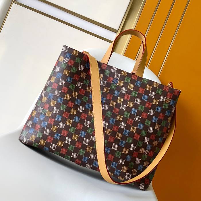 LOUIS VUITTON N00192 牛皮 パターン キャンバス ハンドバッグ 40x32x16cm サイズ:40x32x16cm