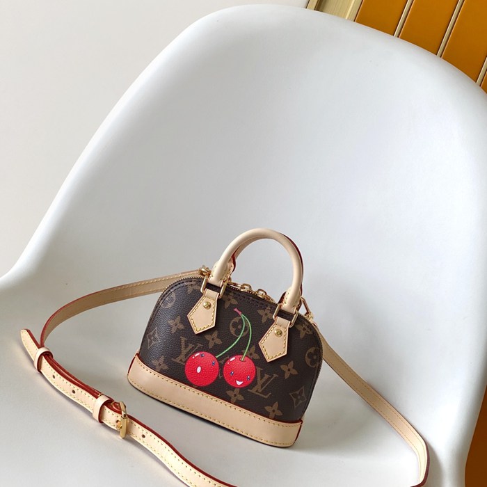 LOUIS VUITTON M13416 牛皮 モノグラム キャンバス ハンドバッグ 18x12cm サイズ:18x12cm