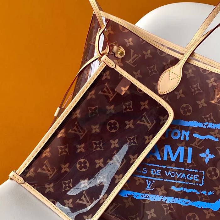 LOUIS VUITTON M14491 牛皮 モノグラム ブルー トートバッグ ハンド 39x32x19cm サイズ:39x32x19cm