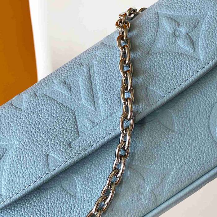 LOUIS VUITTON M83637 牛皮 モノグラム ブラック ハンドバッグ 斜め掛けチェーン 23.5x12x4.3cm サイズ:23.5x12x4.3cm