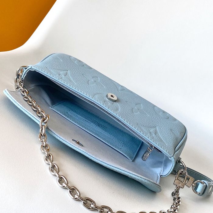 LOUIS VUITTON M83637 牛皮 モノグラム ブラック ハンドバッグ 斜め掛けチェーン 23.5x12x4.3cm サイズ:23.5x12x4.3cm