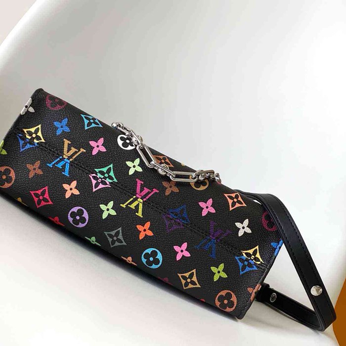 LOUIS VUITTON M13260 牛皮 モノグラム キャンバス ハンドバッグ 斜め掛けチェーン 25x13x10cm サイズ:25x13x10cm