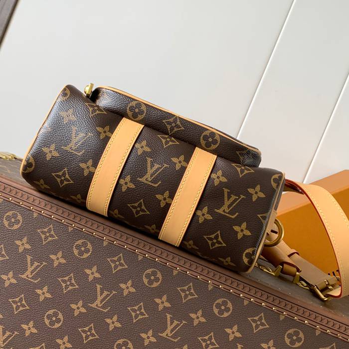 LOUIS VUITTON M14981 牛皮 モノグラム キャンバス ハンドバッグ サイズ:25.0x15.0x11.0cm