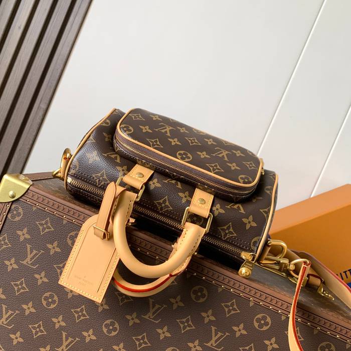 LOUIS VUITTON M14981 牛皮 モノグラム キャンバス ハンドバッグ サイズ:25.0x15.0x11.0cm