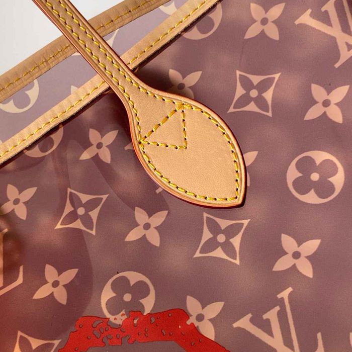 LOUIS VUITTON M14491 牛皮 モノグラム レッド トートバッグ ハンド 39x32x19cm サイズ:39x32x19cm