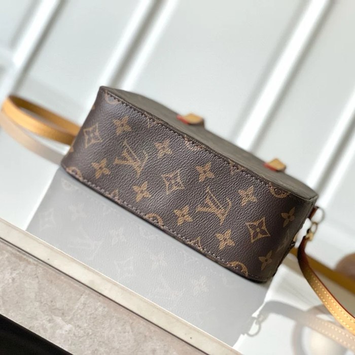 LOUIS VUITTON M47500 牛皮 モノグラム ゴールド 斜め掛けバッグ 斜め掛けショルダー手提げ 20x20cm サイズ:20x20cm