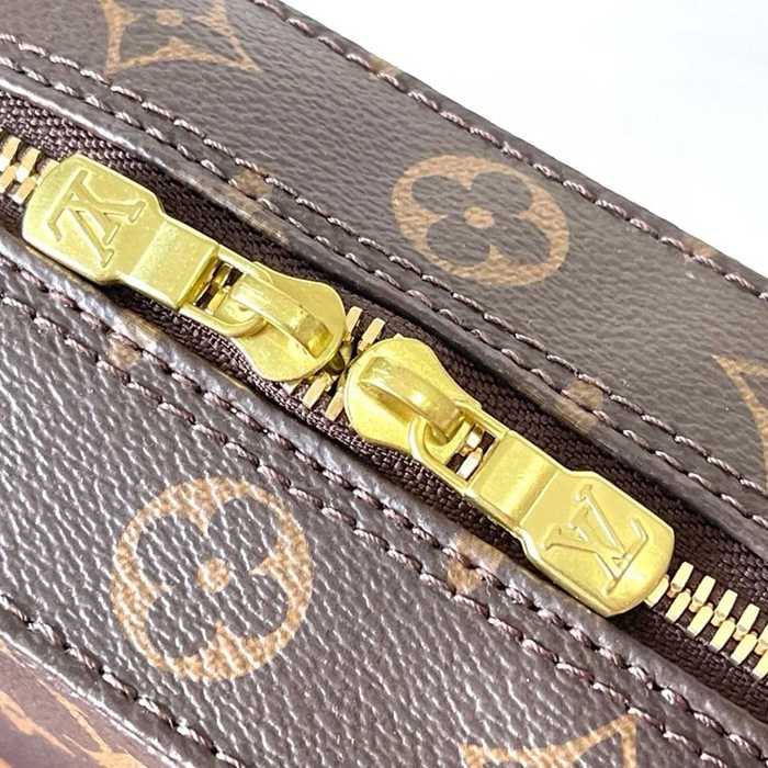 LOUIS VUITTON M47500 牛皮 モノグラム ゴールド 斜め掛けバッグ 斜め掛けショルダー手提げ 20x20cm サイズ:20x20cm