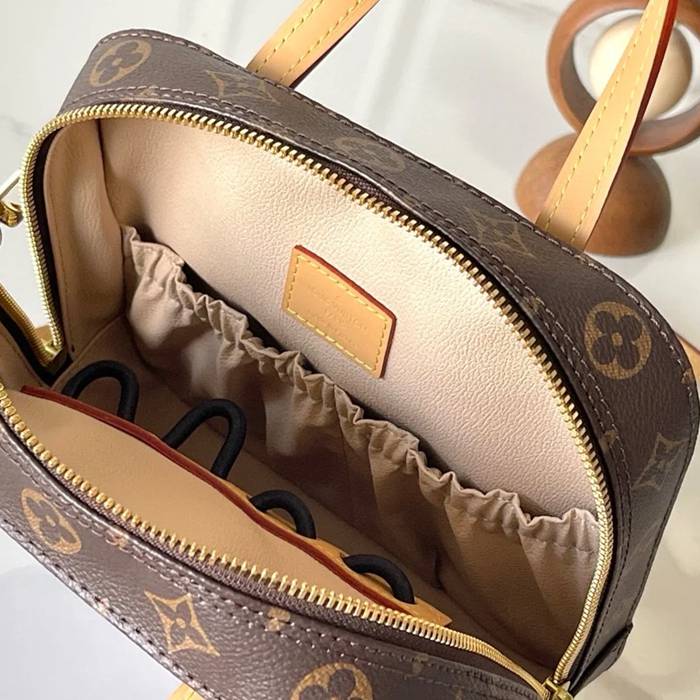 LOUIS VUITTON M47500 牛皮 モノグラム ゴールド 斜め掛けバッグ 斜め掛けショルダー手提げ 20x20cm サイズ:20x20cm