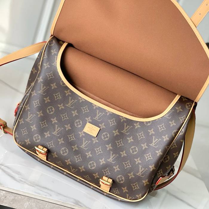 LOUIS VUITTON M42252 牛皮 モノグラム キャンバス 斜め掛けバッグ 斜め掛け 43x30x20cm サイズ:43x30x20cm