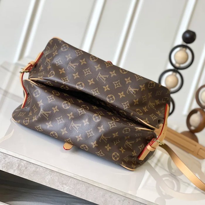 LOUIS VUITTON M42254 牛皮 モノグラム キャンバス 斜め掛けバッグ 斜め掛け 35x26cm サイズ:35x26cm