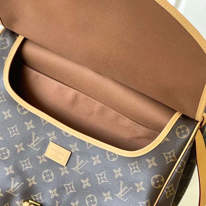 LOUIS VUITTON M42254 牛皮 モノグラム キャンバス 斜め掛けバッグ 斜め掛け 35x26cm サイズ:35x26cm