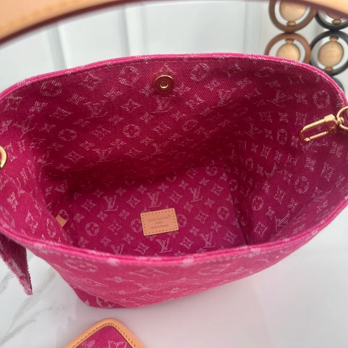 LOUIS VUITTON M27626 デニム 配色 レッド ショルダーバッグ ショルダー 18x16x12cm サイズ:18x16x12cm