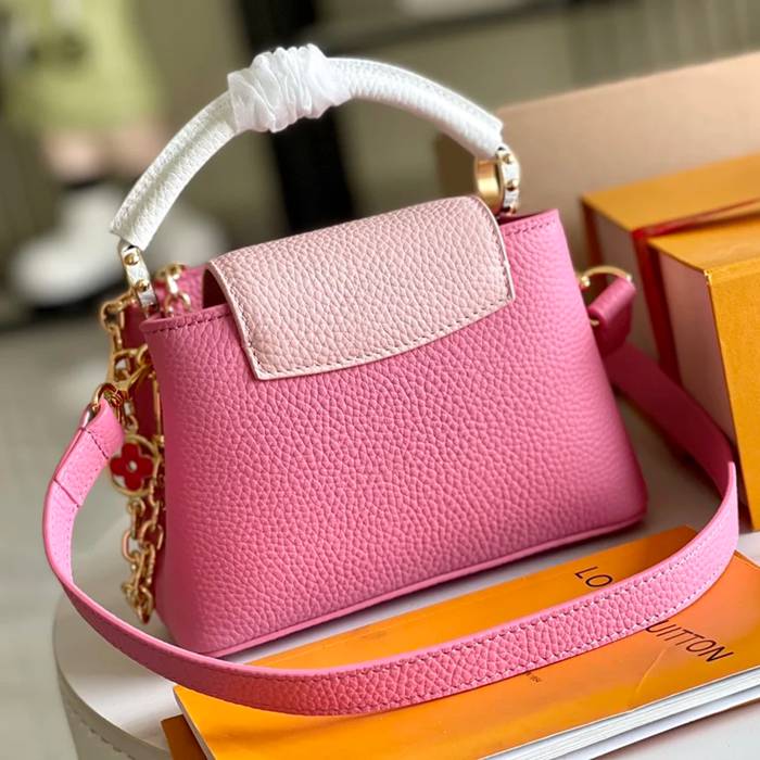LOUIS VUITTON M20708 本革 モノグラム ピンク 斜め掛けバッグ 斜め掛けチェーンフラップ 21x14cm サイズ:21x14cm
